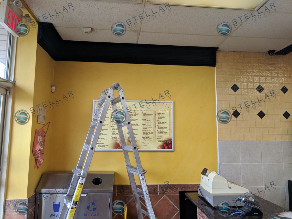 Pizza Store Commercial Property Security Camera System Installation Services Stellar Security 3