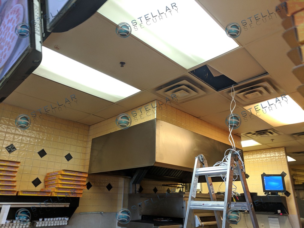 Pizza Store Commercial Property Security Camera System Installation Services Stellar Security 4