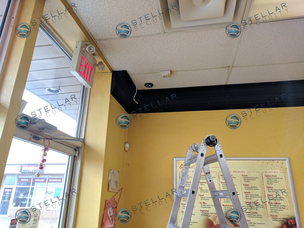 Pizza Store Commercial Property Security Camera System Installation Services Stellar Security 5